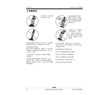 GENIE 高空車操作手冊-工作區安全